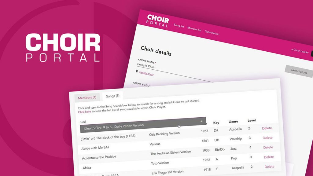 Choirplayer-subscription-portal